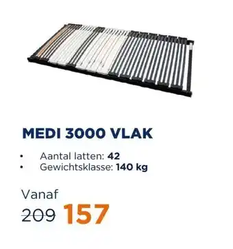 TotaalBED Lattenbodem Medi 3000 vlak | 60x200 aanbieding