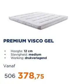 TotaalBED Topmatras Premium | Visco Gel | 70x200 aanbieding