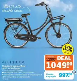 Albert Heijn Villette Elektrische transportfiets met 3 versnellingen aanbieding