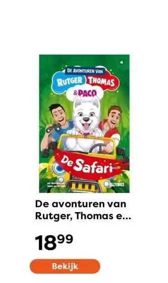 The Read Shop De avonturen van Rutger, Thomas en Paco 4 - De Safari aanbieding