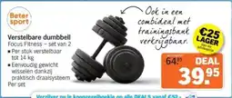 Albert Heijn Beter sport Verstelbare dumbbell aanbieding