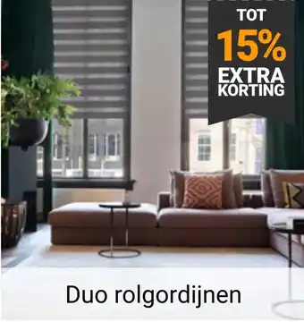 Raamdecoratie.com Duo rolgordijnen aanbieding