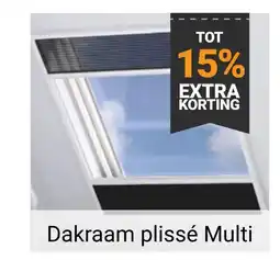 Raamdecoratie.com Dakraam plissé Multi aanbieding