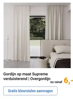 Raamdecoratie.com Gordijn op maat Supreme verduisterend | Overgordijn aanbieding