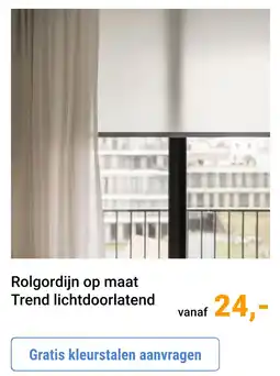 Raamdecoratie.com Rolgordijn op maat trend lichtdoorlatend aanbieding