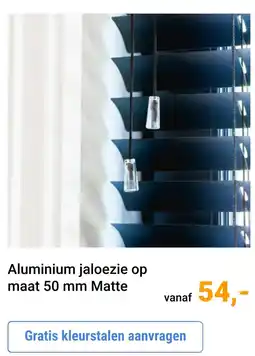 Raamdecoratie.com Aluminium jaloezie op maat  matte aanbieding