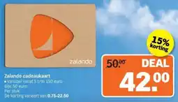 Albert Heijn Zalando cadeaukaart aanbieding