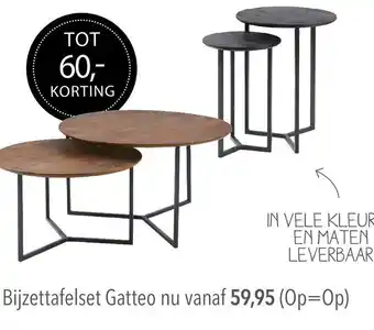 Pronto wonen Bijzettafelset Gatteo aanbieding