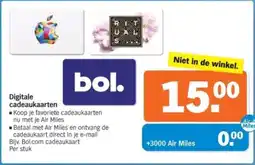 Albert Heijn Bol Digitale cadeaukaarten aanbieding