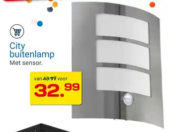 Kluswijs EGLO Buitenlamp City aanbieding