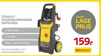 Praxis STANLEY HOGEDRUKREINIGER SXPW24BX aanbieding