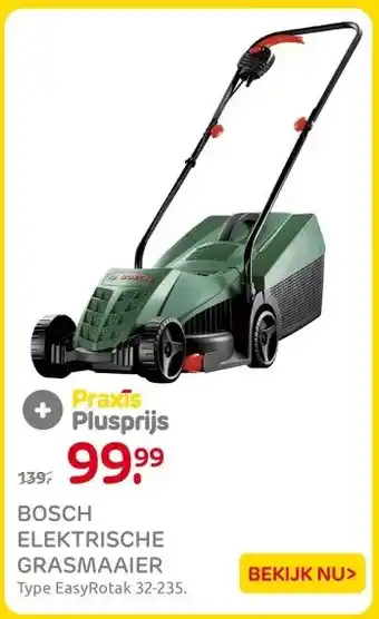 Praxis BOSCH ELEKTRISCHE GRASMAAIER aanbieding