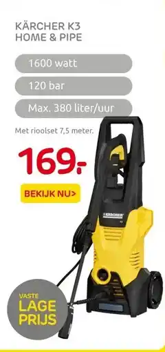 Praxis KÄRCHER K3 HOME & PIPE aanbieding