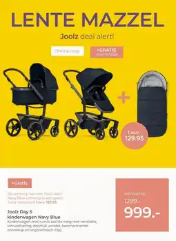 Prenatal Joolz Day 5 kinderwagen Navy Blue aanbieding