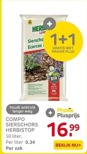 Praxis COMPO SIERSCHORS HERBISTOP aanbieding