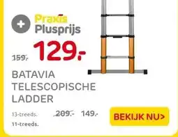 Praxis BATAVIA TELESCOPISCHE LADDER aanbieding