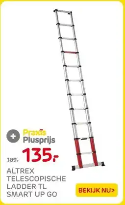 Praxis ALTREX TELESCOPISCHE LADDER TL SMART UP GO aanbieding