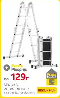 Praxis SENCYS VOUWLADDER aanbieding