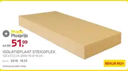 Praxis ISOLATIEPLAAT STEICOFLEX 122 x 57,5 cm. Dikte 10 of 16 cm. aanbieding