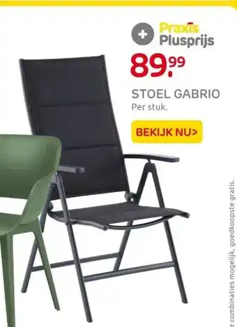 Praxis STOEL GABRIO aanbieding