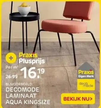 Praxis DECOMODE LAMINAAT AQUA KINGSIZE aanbieding