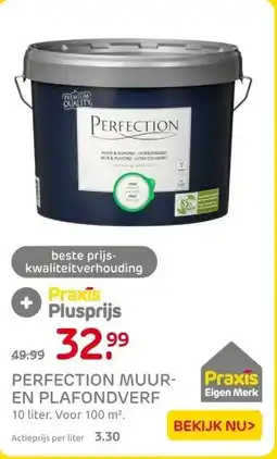 Praxis PERFECTION MUUR- EN PLAFONDVERF aanbieding