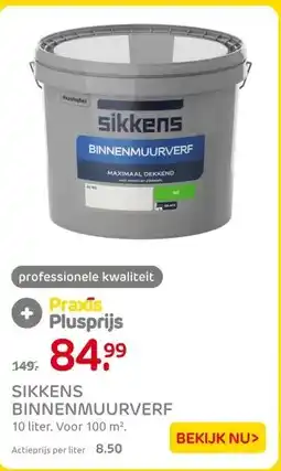 Praxis SIKKENS BINNENMUURVERF aanbieding