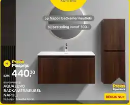 Praxis AQUAZURO BADKAMERMEUBEL NAPOLI aanbieding