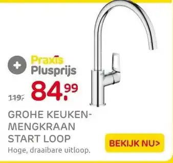 Praxis GROHE KEUKEN-MENGKRAAN START LOOP aanbieding