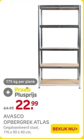 Praxis AVASCO OPBERGREK ATLAS aanbieding