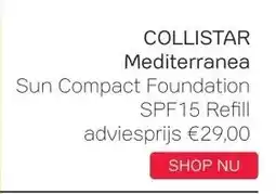 Pour Vous COLLISTAR Mediterranea Sun Compact Foundation aanbieding