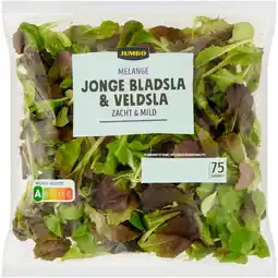 Jumbo Jumbo Melange Jonge Bladsla & Veldsla 75 g aanbieding