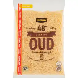 Jumbo Jumbo Geraspte Oude Kaas 48+ Voordeelverpakking 300 g aanbieding