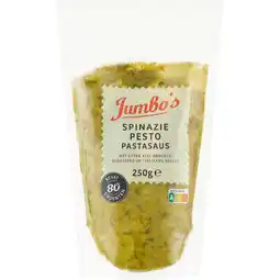 Jumbo Jumbo's Spinazie Pesto Pastasaus 250 g aanbieding