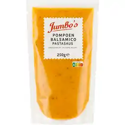 Jumbo Jumbo's Pompoen Balsamico Pastasaus 250 g aanbieding