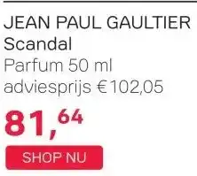 Pour Vous JEAN PAUL GAULTIER Scandal aanbieding