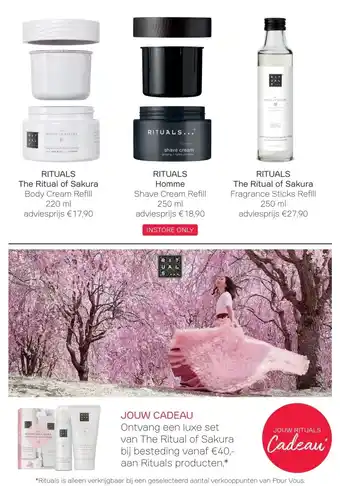 Pour Vous RITUALS The Ritual of Sakura Body Cream Refill 220 ml aanbieding