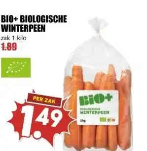 MCD Supermarkt BIO+ BIOLOGISCHE WINTERPEEN aanbieding