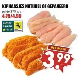 MCD Supermarkt KIPHAASJES NATUREL OF GEPANEERD aanbieding