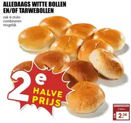 MCD Supermarkt ALLEDAAGS WITTE BOLLEN EN/OF TARWEBOLLEN aanbieding