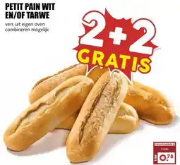 MCD Supermarkt PETIT PAIN WIT EN/OF TARWE aanbieding