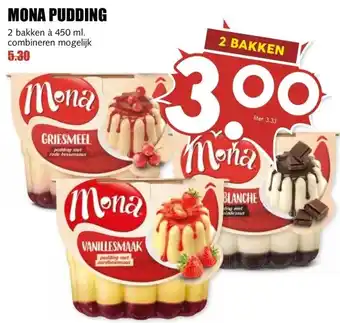 MCD Supermarkt MONA PUDDING aanbieding