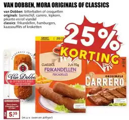 MCD Supermarkt VAN DOBBEN, MORA ORIGINALS OF CLASSICS aanbieding