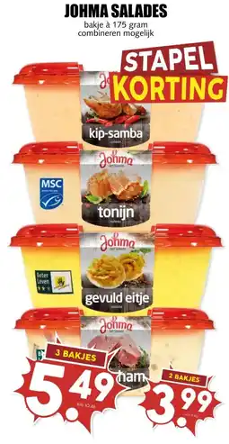 MCD Supermarkt JOHMA SALADES aanbieding