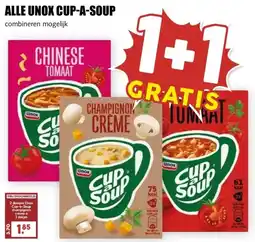 MCD Supermarkt ALLE UNOX CUP-A-SOUP aanbieding