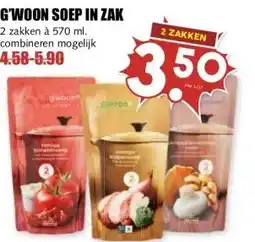 MCD Supermarkt G'WOON SOEP IN ZAK aanbieding