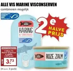 MCD Supermarkt ALLE VIS MARINE VISCONSERVEN aanbieding