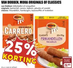 MCD Supermarkt VAN DOBBEN, MORA ORIGINALS OF CLASSICS aanbieding