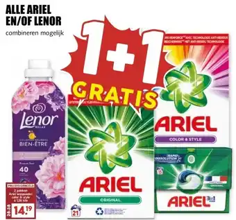 MCD Supermarkt ALLE ARIEL EN/OF LENOR aanbieding