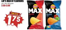 MCD Supermarkt LAY'S MAX OF FLAVOURS aanbieding